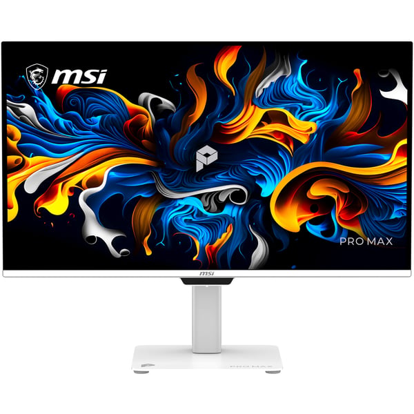 MSI Pro MAX 271UPXW12G tietokoneen litteä näyttö 67,3 cm (26.5") 3840 x 2160 pikseliä UltraWide Full HD QD-OLED Valkoinen