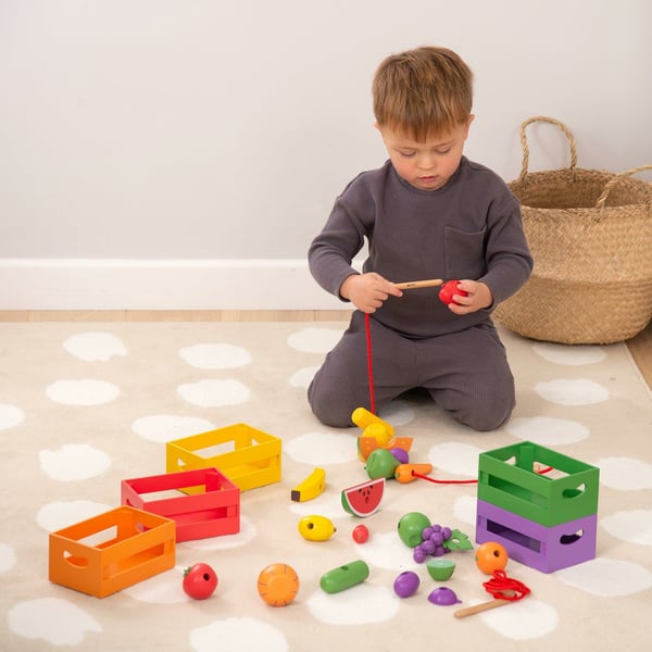 Tickit Wooden Sorting Fruit & Vegetable Crates