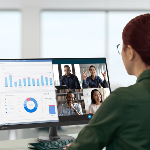 Lenovo D32-40 tietokoneen litteä näyttö 80 cm (31.5") 1920 x 1080 pikseliä Full HD LCD Musta