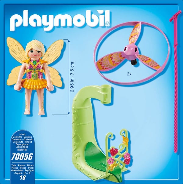 Playmobil Sports & Action Fairy Pull String Flyer Multi-Coloured