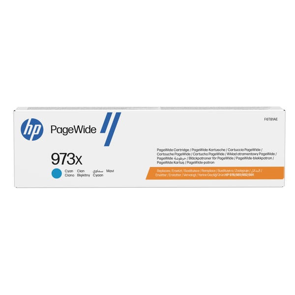 HP 973X riittoisa, syaani, alkuperäinen PageWide -kasetti