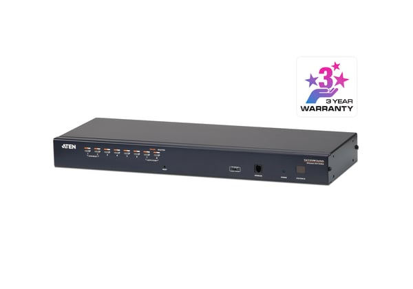 ATEN 8-portars multigränssnitt (DisplayPort, HDMI. DVI, VGA) Cat 5 KVM-switch