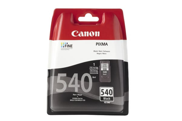 Canon PG-540 w/sec bläckpatroner 1 styck Original Standardavkastning Svart