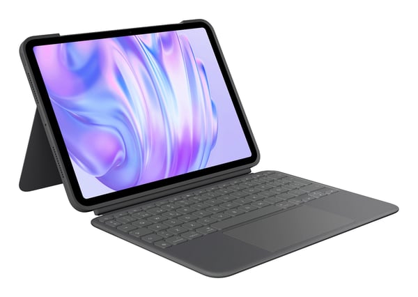 Logitech Combo Touch QWERTY Spansk Smart Connector Grafit Logitech Combo Touch QWERTY Spansk Smart Connector Grafit