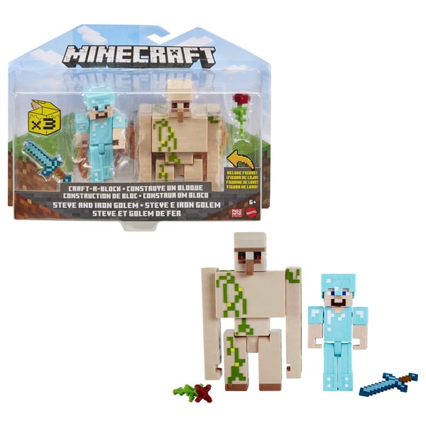 Minecraft Craft-a-Block-figurer 2-pack, Karaktärer baserade på tv-spelet