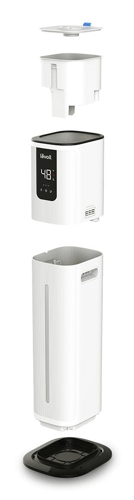 Levoit OasisMist 1000S luftfugter Ultralyd 10 L Sort, Hvid 27,5 W