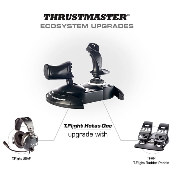 Thrustmaster T.Flight Hotas One Svart USB Flykt Sim Analog / Digital PC, Xbox One, Xbox One S, Xbox One X
