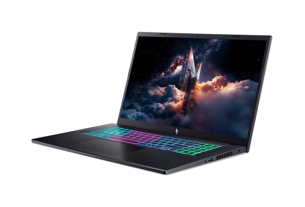 Acer Nitro V 17 Intel ANV17-I31-94F9 Intel Core 9 270H Bärbar dator 43,9 cm (17.3") Full HD 16 GB DDR5-SDRAM 1 TB SSD NVIDIA GeForce RTX 5070 Wi-Fi 6 (802.11ax) Windows 11 Home Svart QWERTZ tyska
