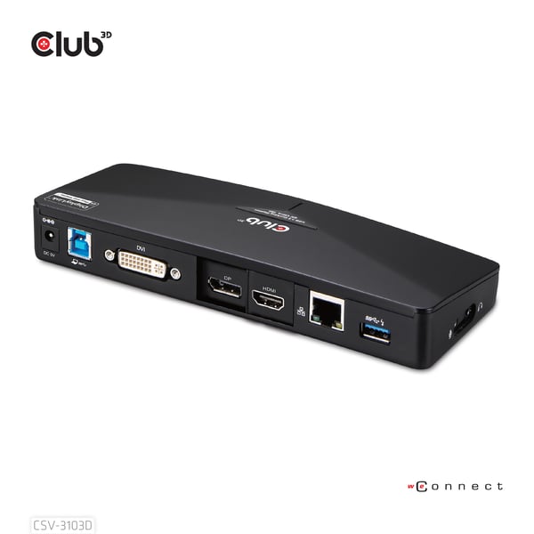 CLUB3D SenseVision USB 3.0 4K UHD Docking Station