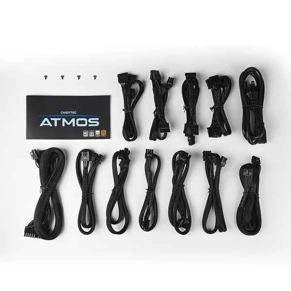 Chieftec Atmos strömförsörjningsenheter 850 W 20+4 pin ATX ATX Svart