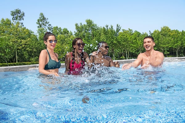 Bestway Power Steel 56946 swimmingpool til over jorden Indrammet pool Oval 10949 L Brun