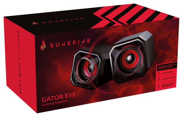 SureFire Gator Eye Sort, Rød Ledningsført 2,5 W