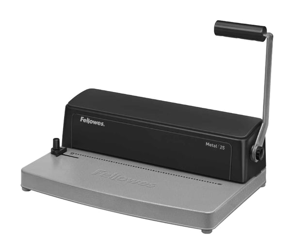 Fellowes Metal 25 Clickbindings-maskine 450 ark Sort, Grå