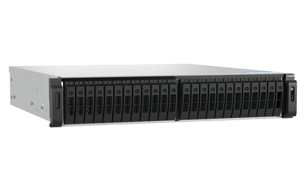 QNAP TS-H3077AFU-R7-64G NAS & lagringsserver Stativ (2U) AMD Ryzen™ 5 64 GB DDR5 0 TB QuTS hero Sort, Metallic
