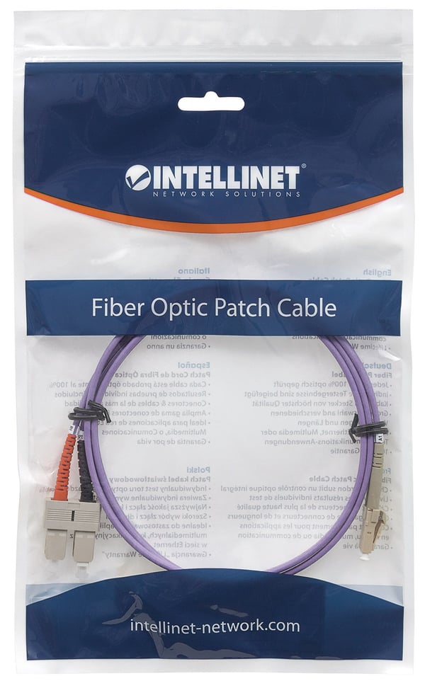 Intellinet 751049 InfiniBand och fiberoptisk kabel 1 m LC SC Violett