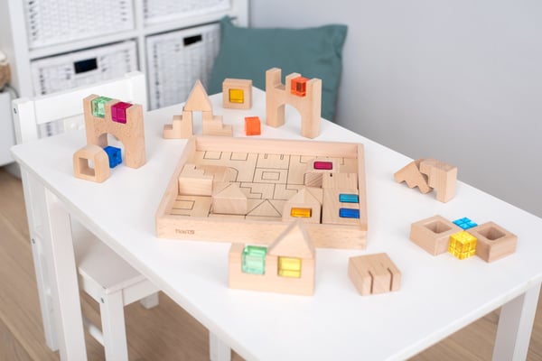 Tickit Wooden Building Gem Blocks