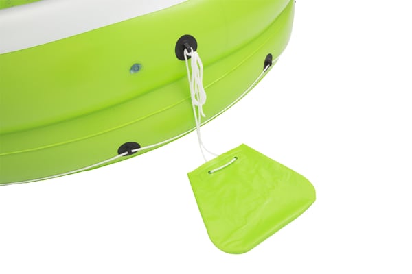 Bestway 43120 pool- och badmadrass Grön, Vit Monokromatiskt PVC Flytande ö