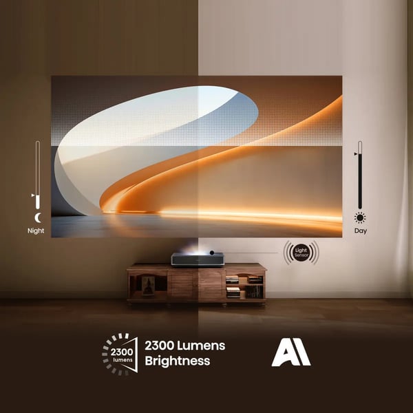 Hisense 20017229 dataprojekter Ultrakort projektor med kort projiceringsafstand 2500 ANSI lumens DLP UHD 4K (3840x2160) 3D Sort