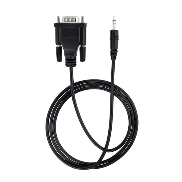 StarTech.com 9M351M-RS232-CABLE kaapelin sukupuolenvaihtaja DB-9 3.5mm Musta