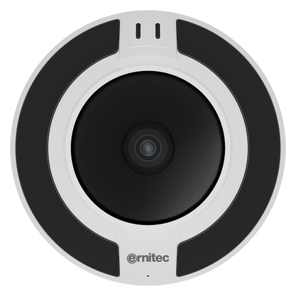 Ernitec Saturn Pro 12MP Fisheye-kamera med 1,8 mm objektiv & IR 15m, PoE, IP66, IK10 - NDAA