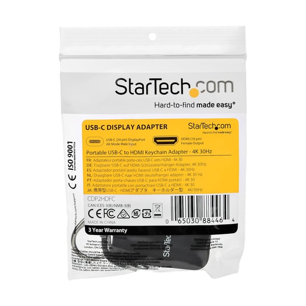 StarTech.com CDP2HDFC USB grafisk adapter 3840 x 2160 pixel Sort