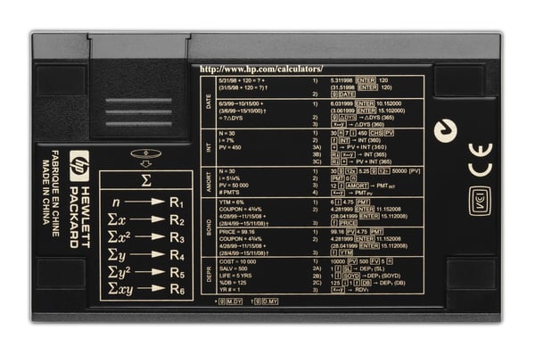 HP 12c regnemaskine Desktop Finansiel Sort