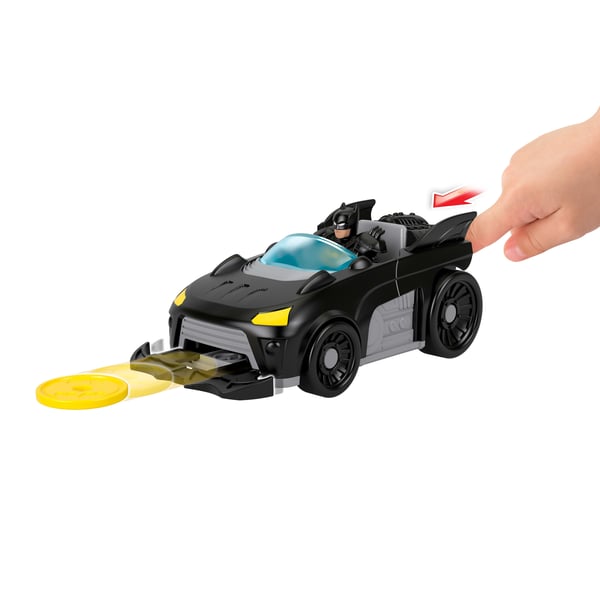 Fisher-Price Imaginext DC Super Friends Metal Force Batmobile -leluauto ja Batman-toimintahahmo