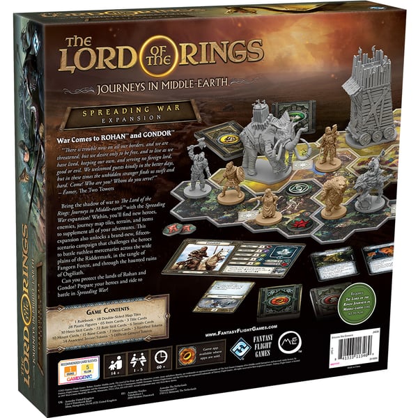 Asmodee Lord Of The Rings Journeys In Middle-earth: Spreading War Tillägg till brädspel Rollspel