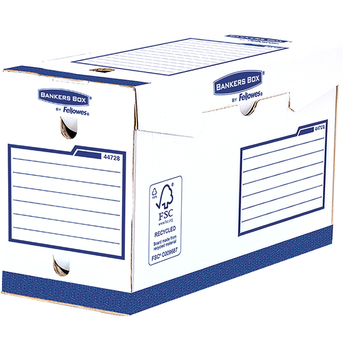 Fellowes 4472802 kansioiden säilytyslaatikko Paperi Sininen, Valkoinen