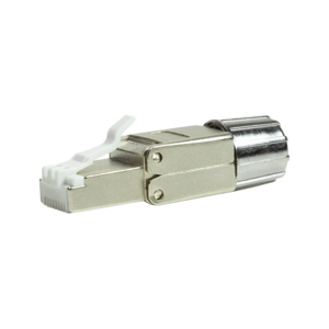 LogiLink MP0080 - CAT.8.1 feldkonfektionierbarer RJ45 Stecker Harmaa, Ruostumaton teräs