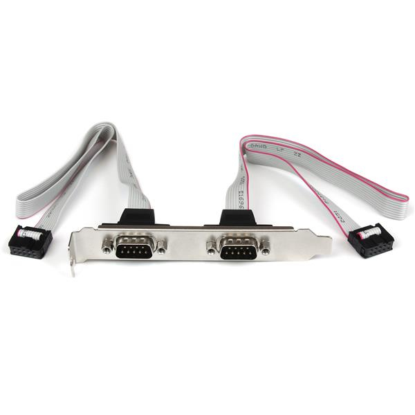 StarTech.com 2 IDC - 2 DB-9, F/M 2 x DB-9 2 x IDC Silver, Vit
