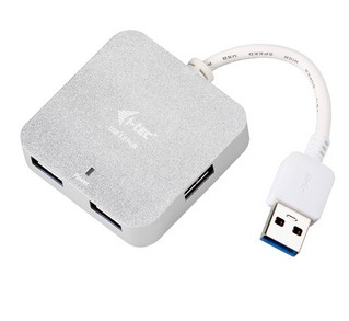 i-tec Metal U3HUBMETAL402 interface hub 5000 Mbit/s Sølv