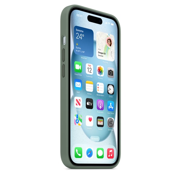 Apple MT0X3ZM/A matkapuhelimen suojakotelo 15,5 cm (6.1") Suojus Vihreä