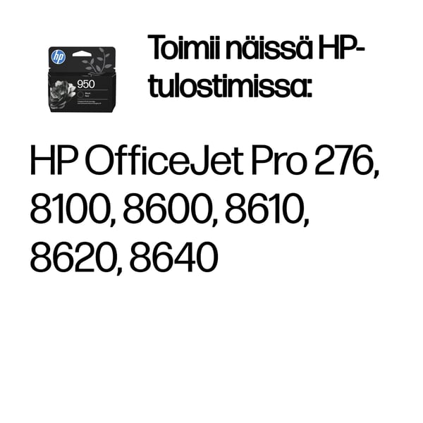 HP 950, alkuperäinen musta mustekasetti