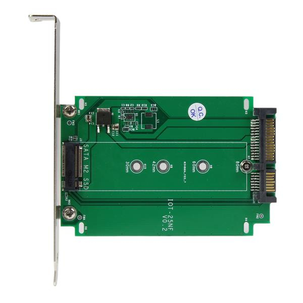 StarTech.com M.2 till SATA SSD-adapter – expansionsplats monterad
