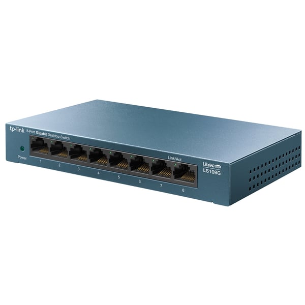 TP-Link LS108G Ohanterad Gigabit Ethernet (10/100/1000) Blå