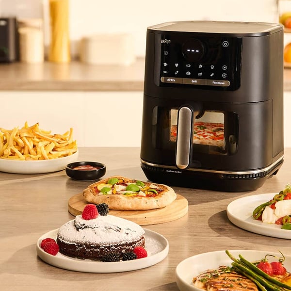 Braun HF 5075 Enkelt Enkeltstående 2000 W Varmluftsteger Sort, Grå
