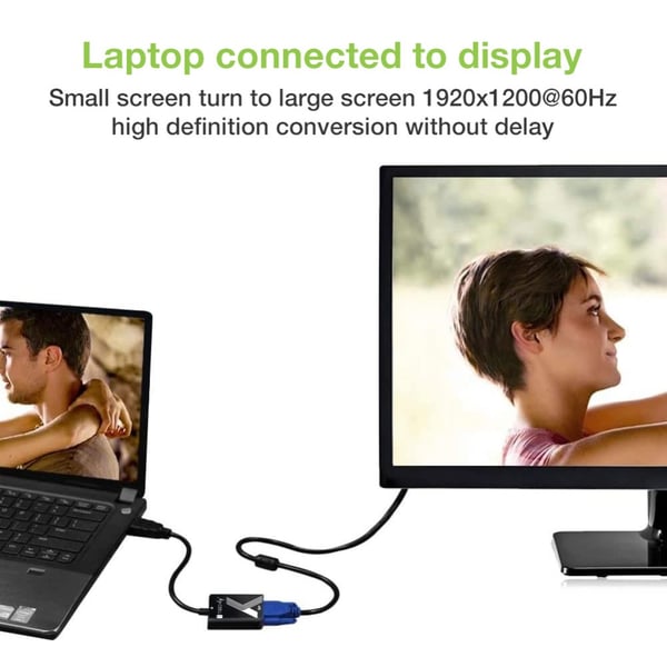 Techly IDATA HDMI-VGA2P video omformer 1920 x 1200 pixel