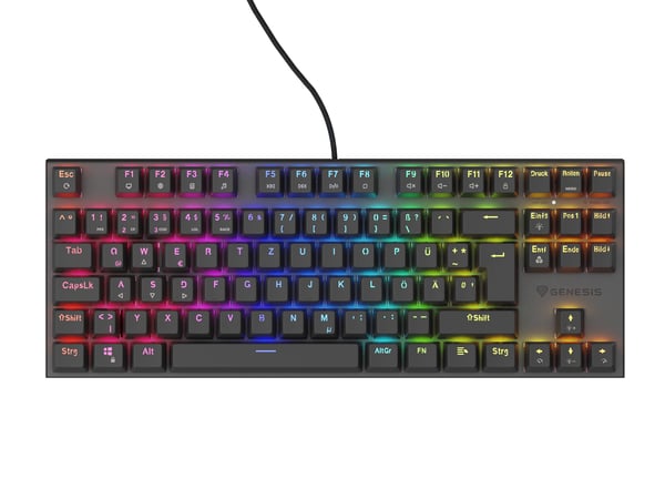 natec Gaming Tastatur Thor 303 TKL lydløs kabel De - Tastatur