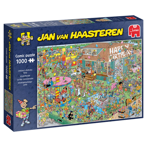 Jan van Haasteren Children's Birthday Party 1000 pcs Puslespil 1000 stk Tegneserier