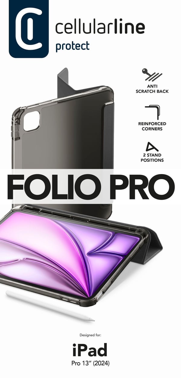 Cellularline 8018080480140 32,8 cm (12.9") Folio Svart