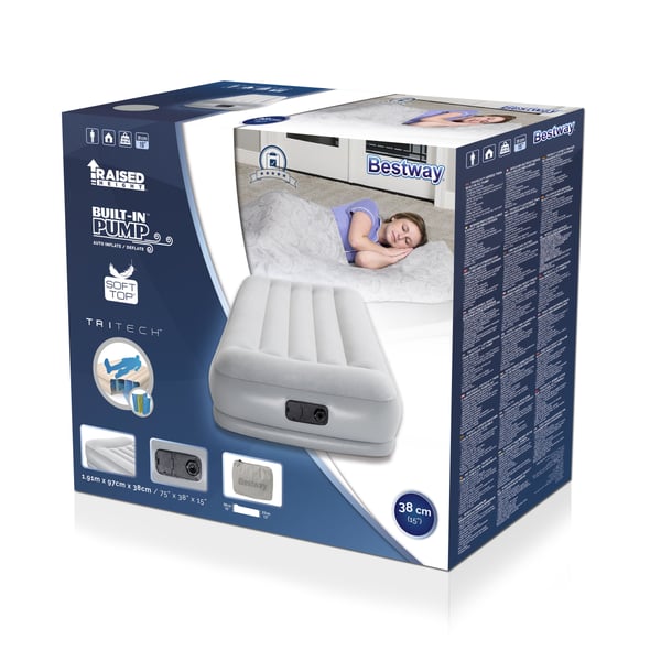 Bestway 67626 luftmadras Enkelmadras Grå Unisex