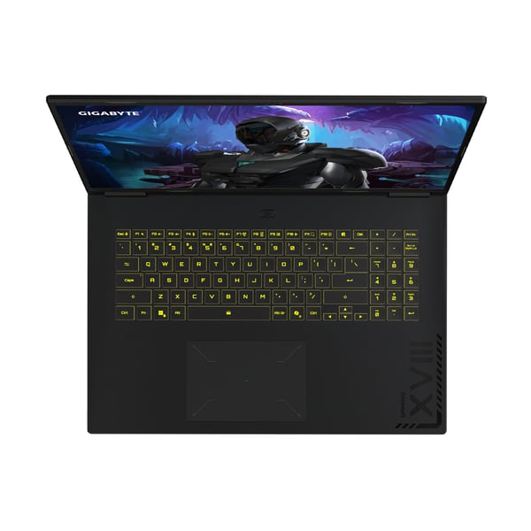 GIGABYTE GAMING A18 3VHK3FRC64SH laptop AMD Ryzen™ 7 260 45,7 cm (18") WQXGA 32 GB DDR5-SDRAM 1 TB SSD NVIDIA GeForce RTX 5060 Wi-Fi 6E (802.11ax) Windows 11 Home Sort