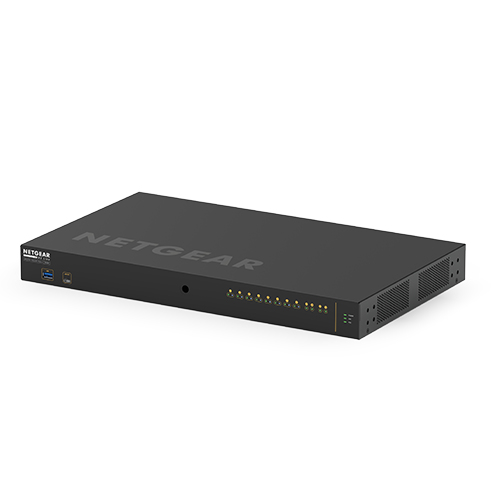 NETGEAR GSM4212UX Administreret L2/L3 Gigabit Ethernet (10/100/1000) Strøm over Ethernet (PoE) 1U Sort