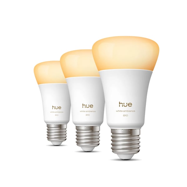 Philips Hue White ambiance A60 - E27 pære - 810 - 3-pak