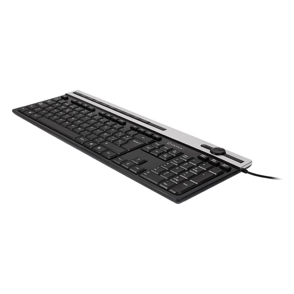 UNYKAch A 2930 tastatur Hjem USB QWERTY Sort, Sølv