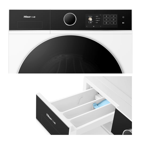 Hisense WF5I8043BWF vaskemaskine Front-læsning 8 kg 1400 rpm Hvid