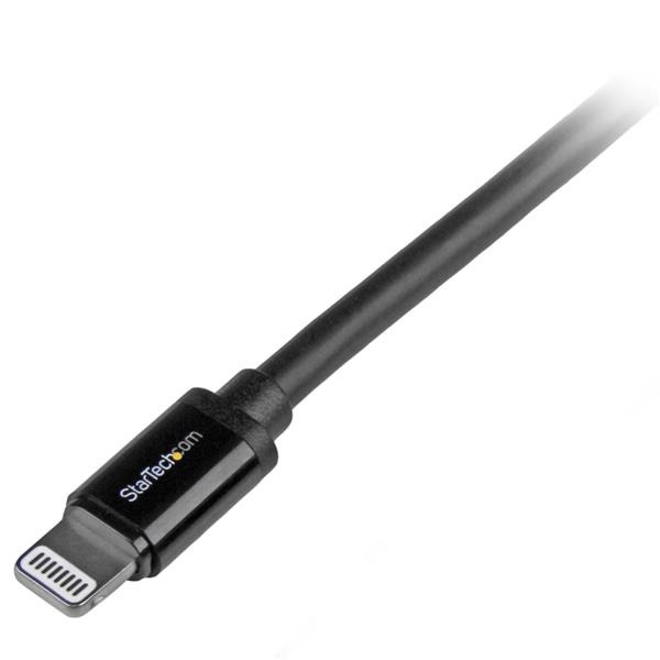 StarTech.com USBLT2MB Lightning kabel 2 m Sort