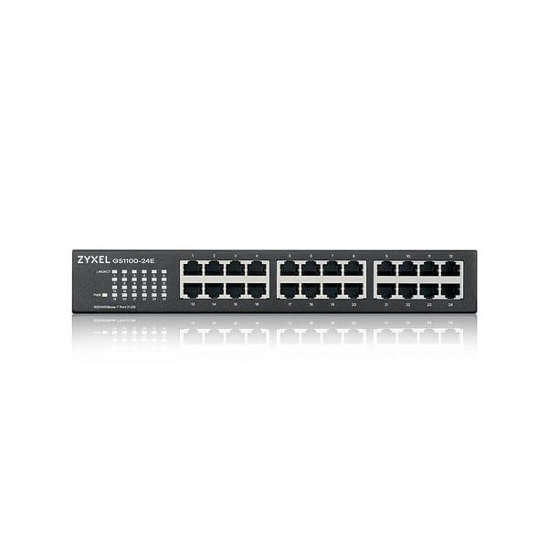 Zyxel GS1100-24E Ikke administreret Gigabit Ethernet (10/100/1000) Sort