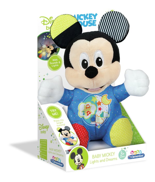 Clementoni Baby Mickey Lightin Plush